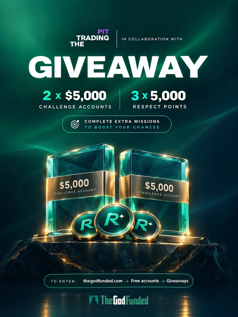 Giveaway: 2 x $5,000 The Trading Pit accounts and 3 x 5,000 Respect points